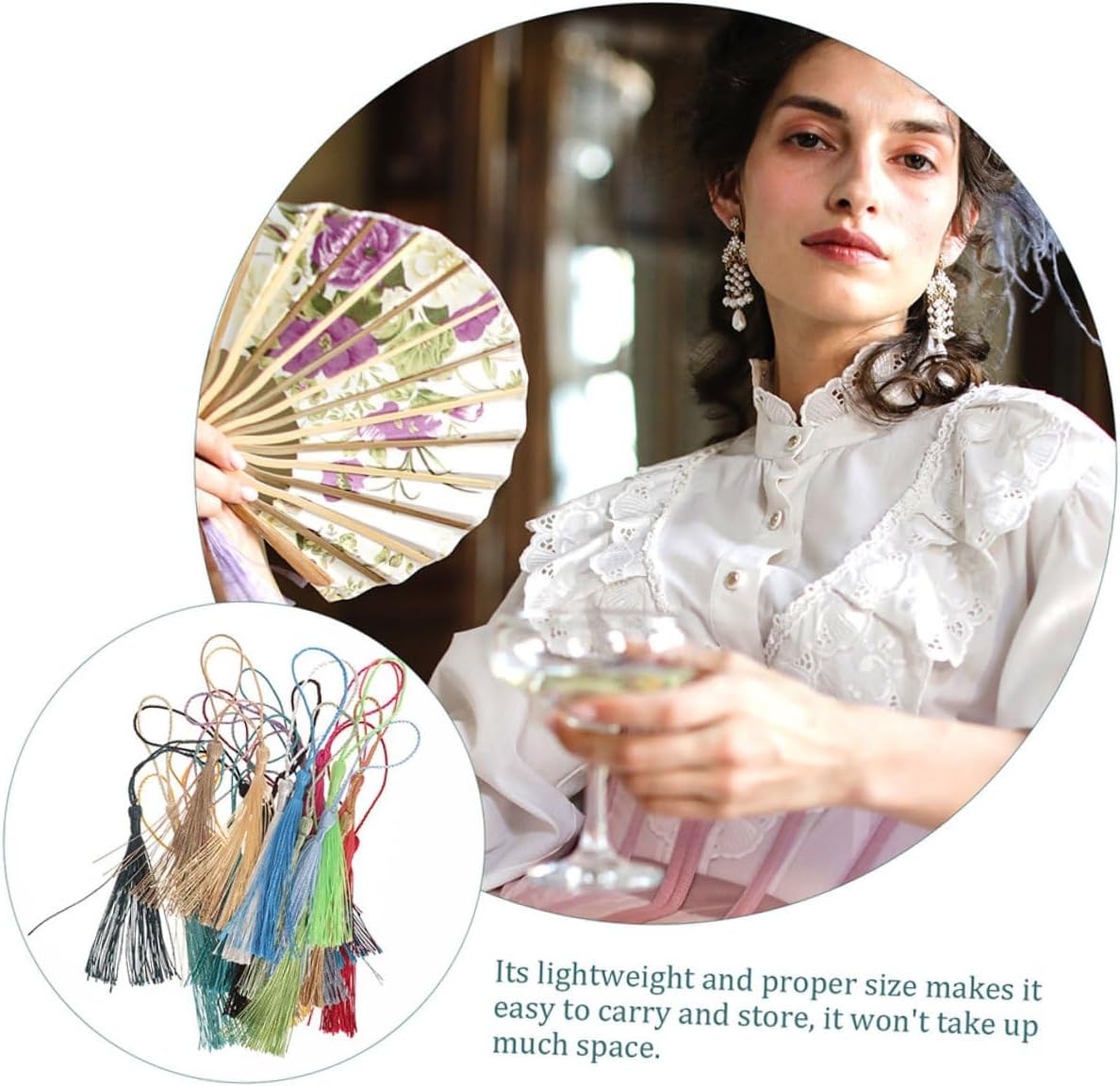 Uonlytech 240pcs Mini Tassels for Graduation Caps and Bookmarks, Soft Handmade Fan Tassel Charms for DIY Crafts, Jewelry Making, Keychains, and Sewing Accessories Random Color