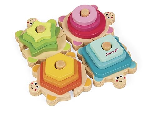 Janod - Tortues des Formes - 4 Tortues à encaster