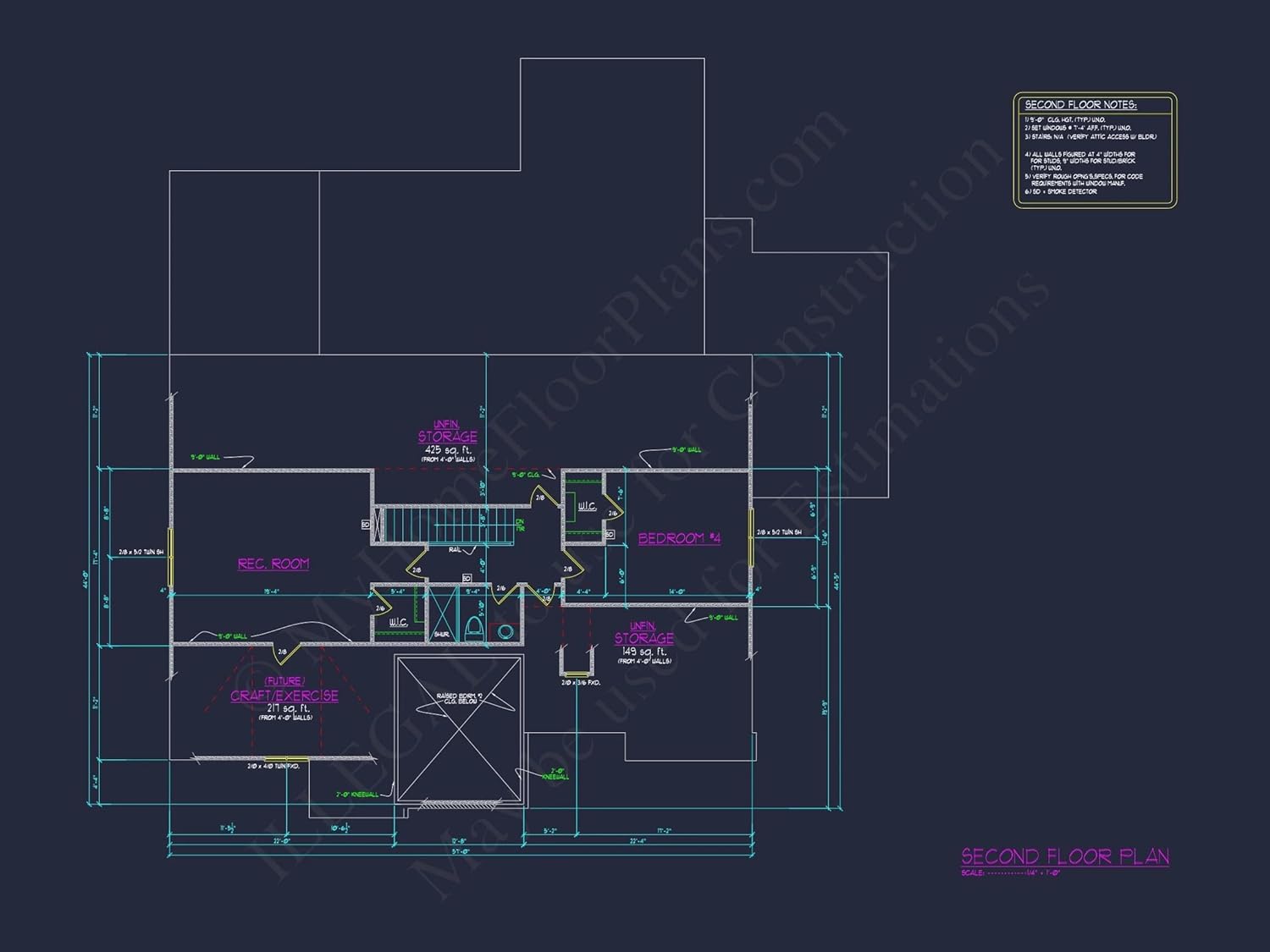19-1695 House Plan - Modern Craftsman House Plan – Floor Plans with CAD Designs
