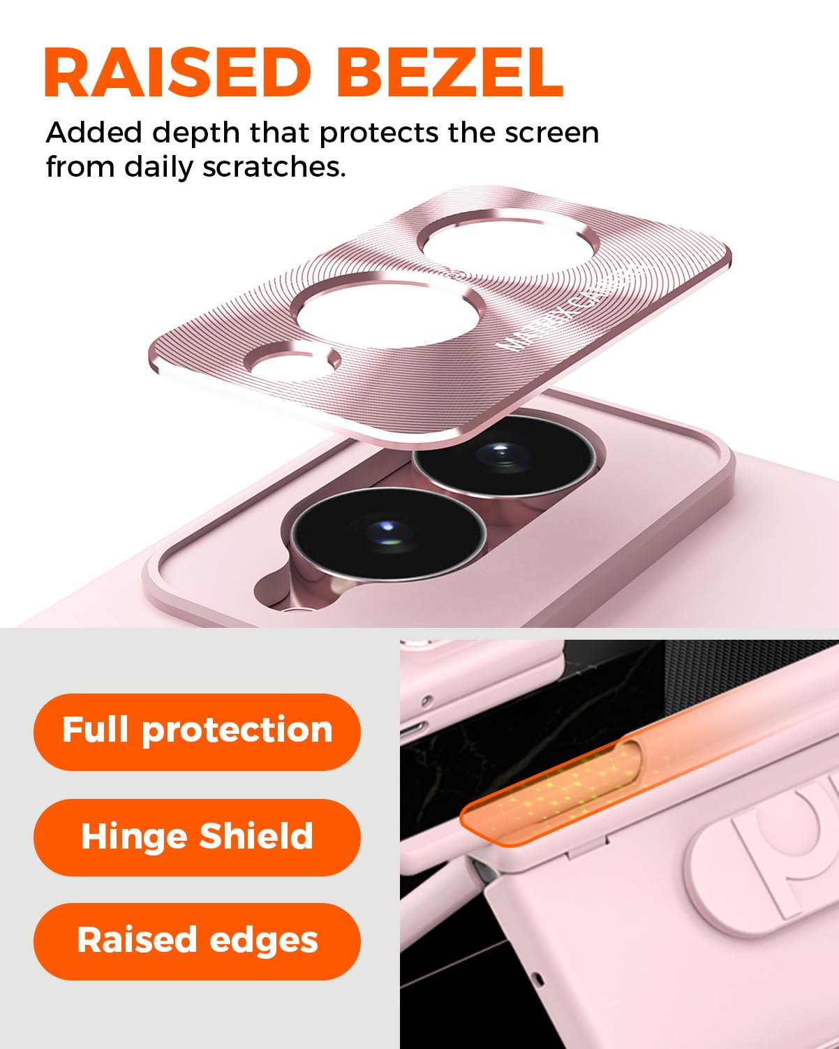 NINKI Funda femenina para Samsung Galaxy Z Fold 8 con correa, bolígrafo S y protector de bisagra con soporte para lápiz capacitivo integrado, funda delgada a prueba de golpes con protector de pantalla