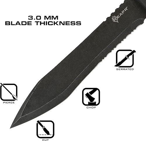 Miniatura 3 de 11019 - Espada de Legion, espadas tácticas con funda para campamento, senderismo, emergencias y autodefensa, 20 pulgadas de longitud total,