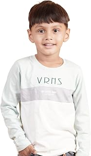 CocoBelle NYC Boy's Long Sleeve Solid T-Shirt Cotton Polo Neck (3-4 Years) Multicolour Price In India