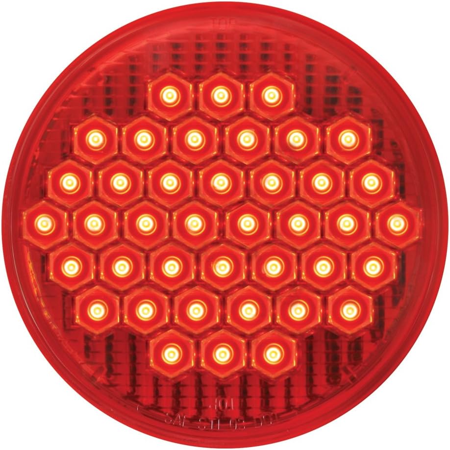 Grand General 87700 Red 4" Round 40-LED Sealed Stop/Turn/Tail Light