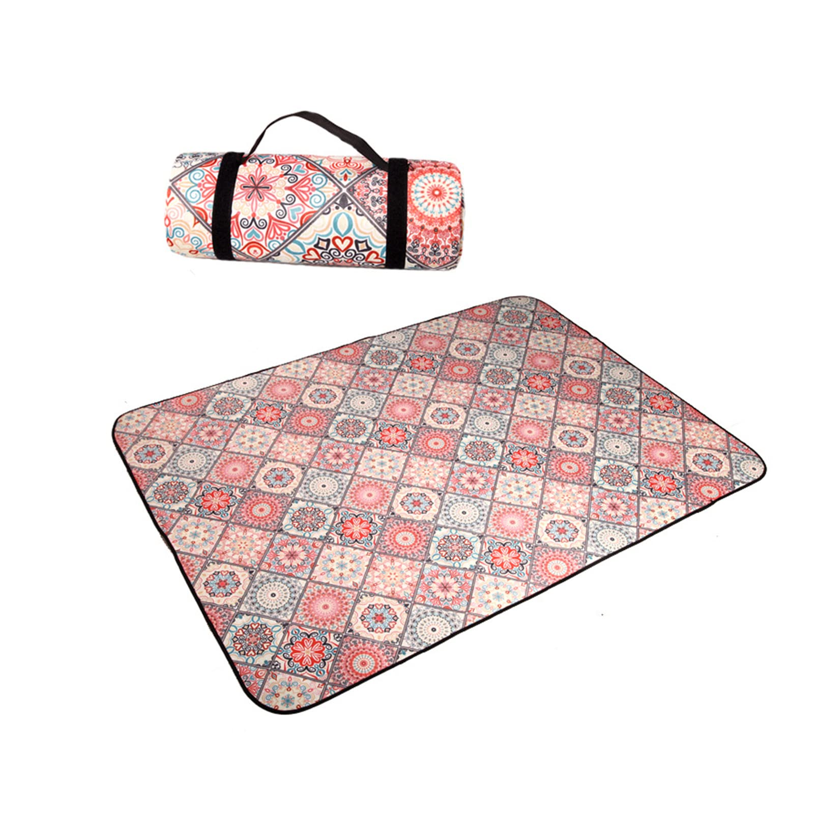 Large Picknickdecke Wasserdicht, 200x200cm/200x300cm, Campingdecke mit wasserdichter Unterseite Stranddecke mit Tragegriff Outdoor Decke für Garten, Park, Strand, Camping (C,300X200cm/118x78in)