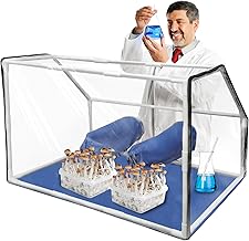 Upgraded Mushroom Still Air Box Mycology Kits, 36x24x24inch Large Still Air Box Mushroom, Portable Mushroom Growing Container, Still Air Mushroom Hoods for Home Scientists, Mushroom Growers