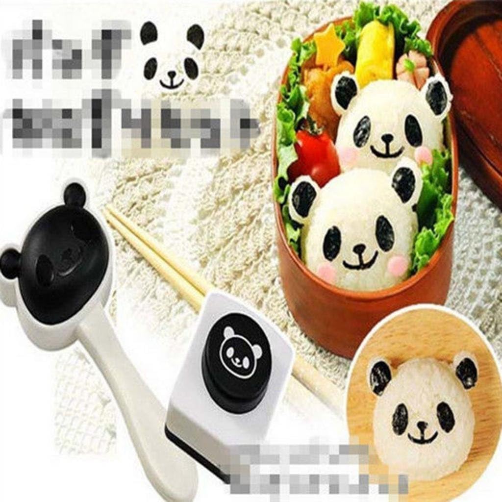 HuaYang Panda Shape Rice Ball Onigiri Sushi Maker Mold Mould Nori Punch for Party Home Breakfast Lunch DIY