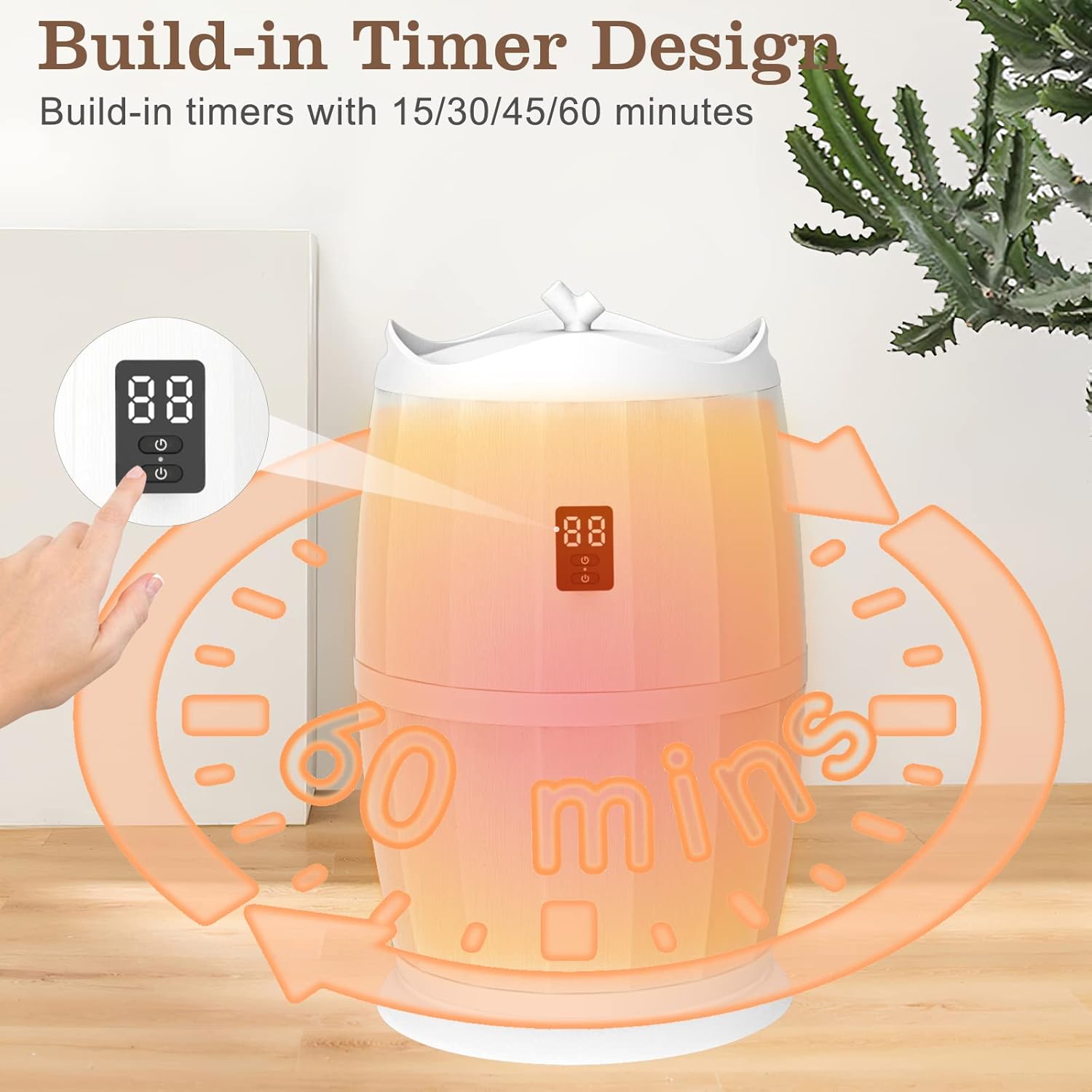 Keenray Towel Warmer, Bucket Towel Warmer for Bathroom, 4 Timer Settings, Fits Up to Two 40"X70" Oversized Towels, Bathrobes, Blankets, PJ's and More, White, CL25 : Home & Kitchen