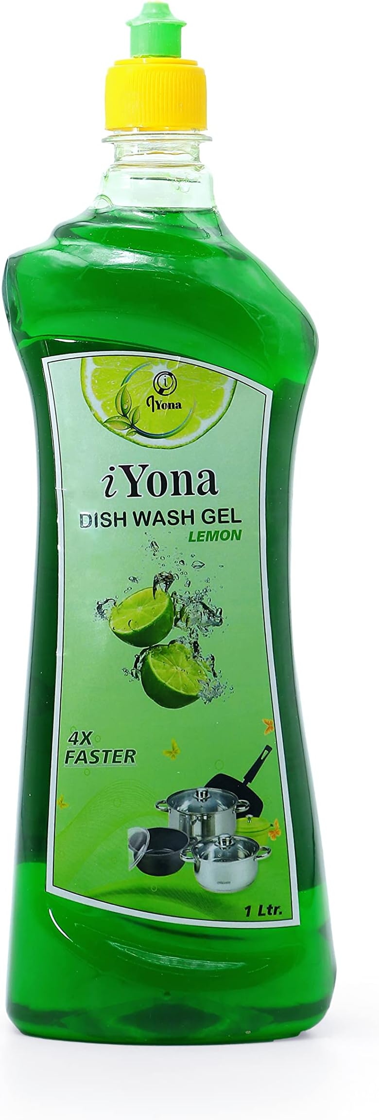 iYona Premium Dishwash Liquid Gel(1Ltr) Lemon Fragrance, Fast Cleansing & Antimicrobial action with long-lasting hygienic & refreshing, Grease Cleaner For All Utensils 17