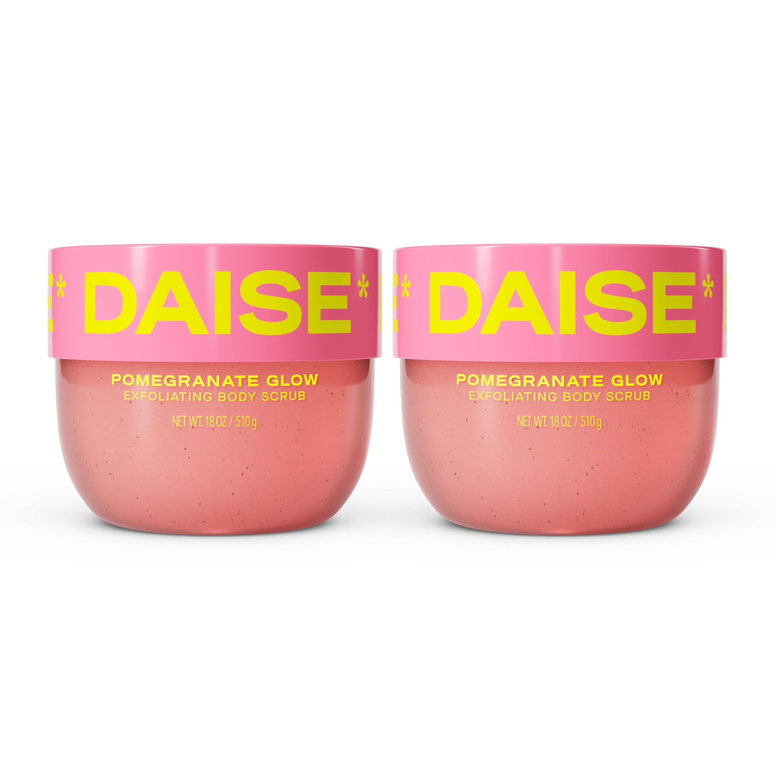 DAISE Exfoliating Body Scrub in Pomegranate Glow, 18 OZ / 510 g (Pack of 2)