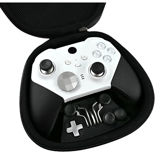 KanKanGou Customised Elite Series 2 Controller Compatible for Xbox Elite Series 3 Controller-White,Gaming Controller Compatible With Xbox Series S/X,Xbox One,with Accessory Bag [video game] [video game] [video game]
