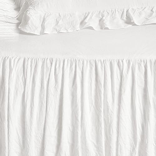 Miniatura 2 de Lush Decor Juego de funda de sofá cama con falda con volantes, juego de ropa de cama lujoso de 5 piezas, elegante y encantador detalle de volantes,