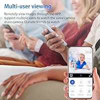 Vista 7 de Cámara oculta, cámara espía WiFi 1080P, con visión nocturna y detección de movimiento, cámara de seguridad inalámbrica para mascotas, bebéniñera