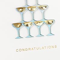 Vista 4 de Hallmark Signature Wedding Card, Bridal Shower Card, Engagement Card (Champagne)
