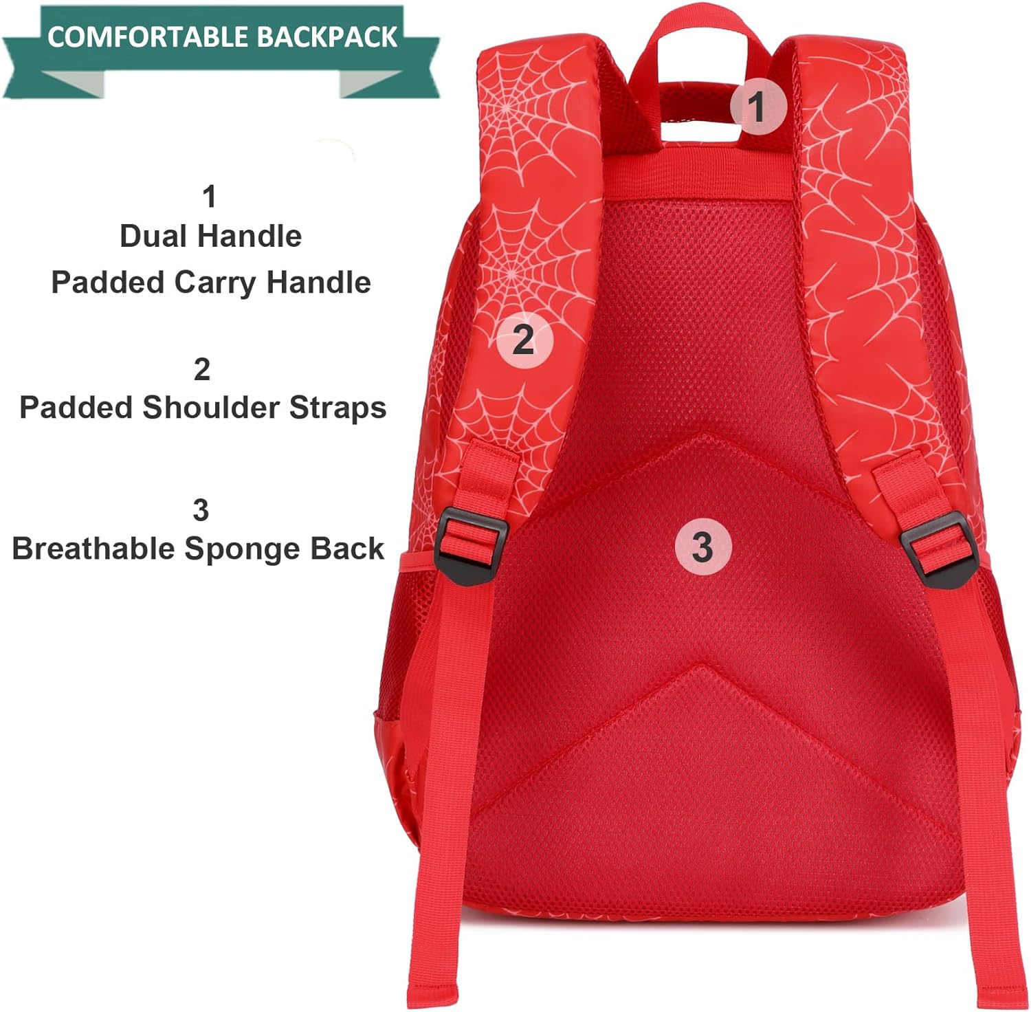 JIANYA School Backpack for Boys and Girls Elementary Children's School Bag Kids Backpack with Lunch Box - Image 4