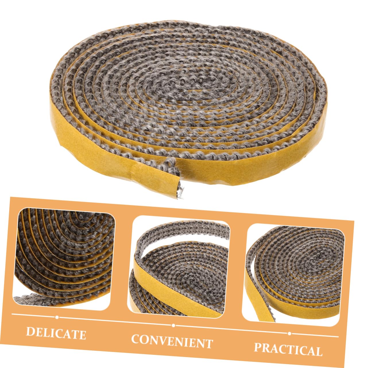 YARNOW 4 Sostituzione Guarnizione Stufa a Legna Rivestimento escluditore calafataggio esclusioni riempitivo Guarnizione del Guarnizione Porta Stufa a Legna Fibra di