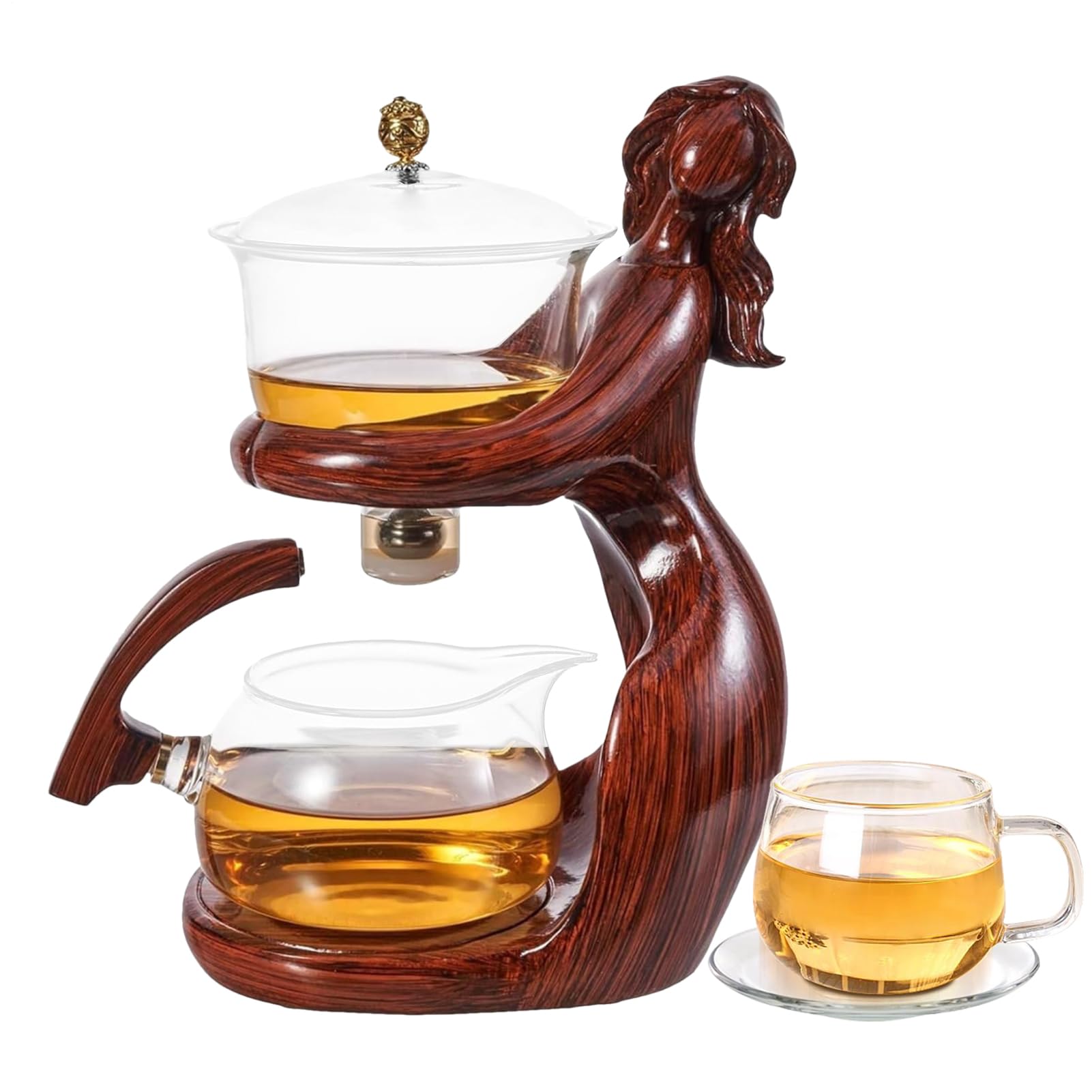 Teiera in per Infusione di Tè Profumato Coperchio Con Ad Infusione D'Acqua | Set Da Tè Completo Adulti Tè In Foglie Sfuse Bollitore Infusione Cucina Tavolo