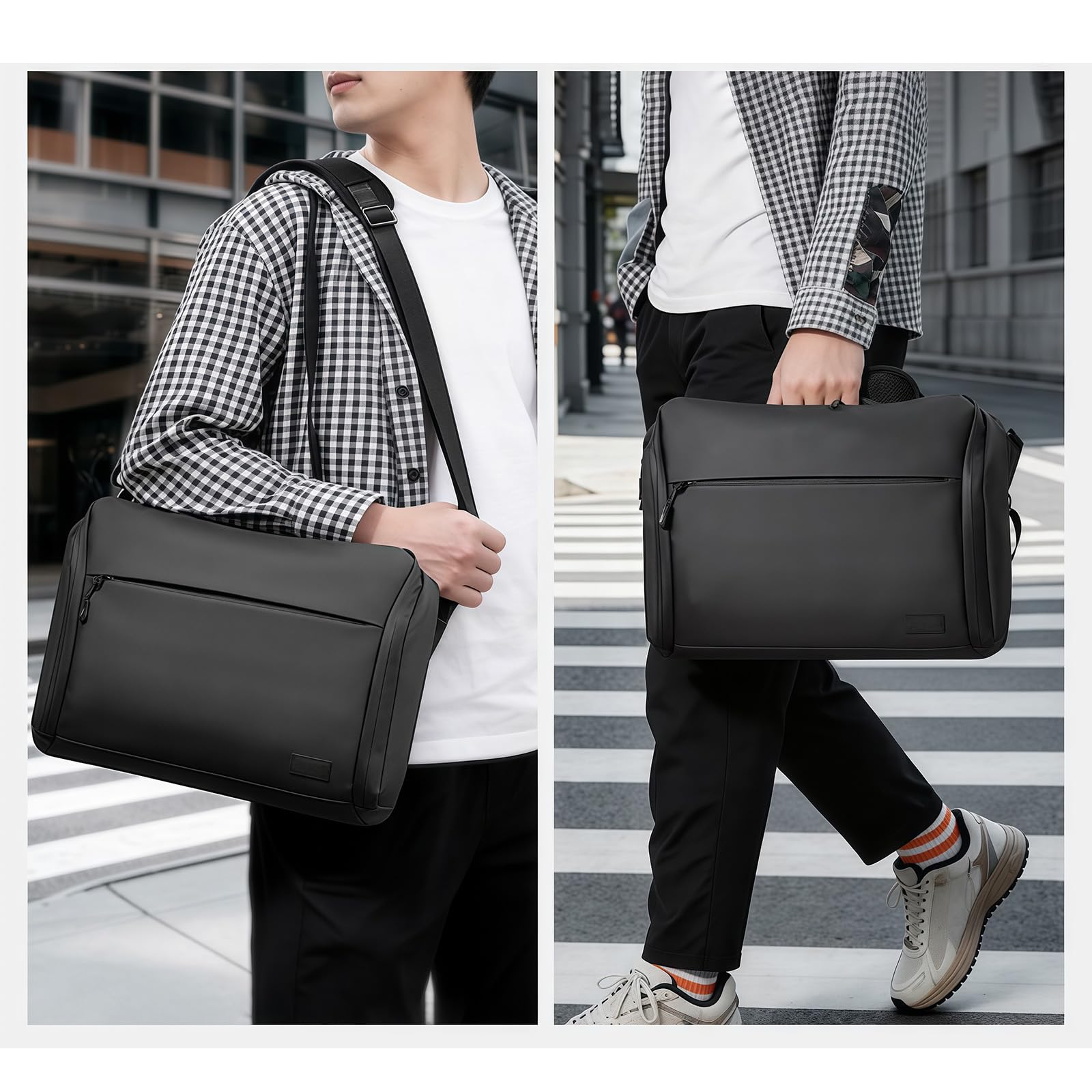Borsa per computer portatile professionale per 14 POLLICI Lavoro di Affari Impermeabile Borsa Del Computer Della Spalla Della