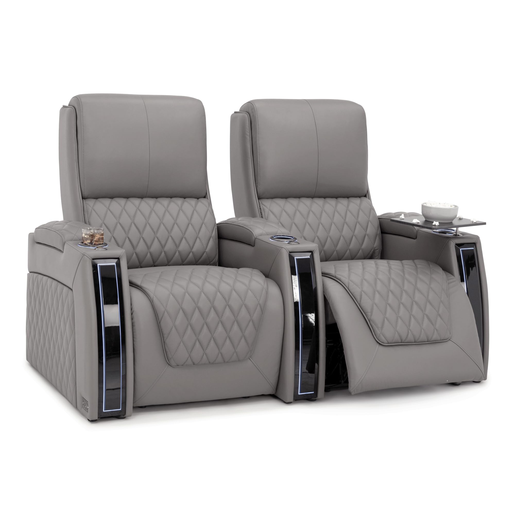 Seatcraft Apex Home Theater Seating Gray Row of 2