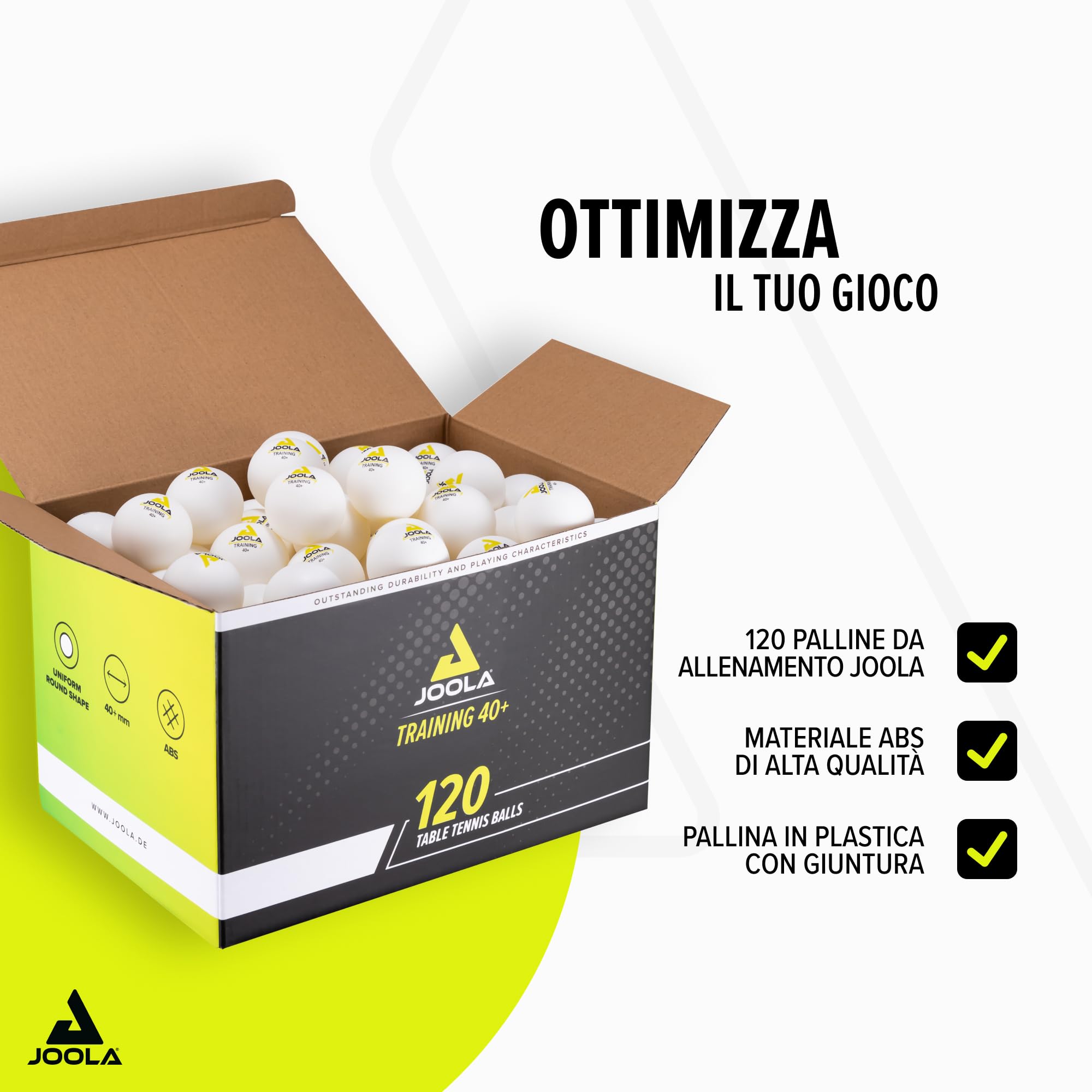 JOOLA TAVOLO TENNIS FORMAZIONE PALLINE 120