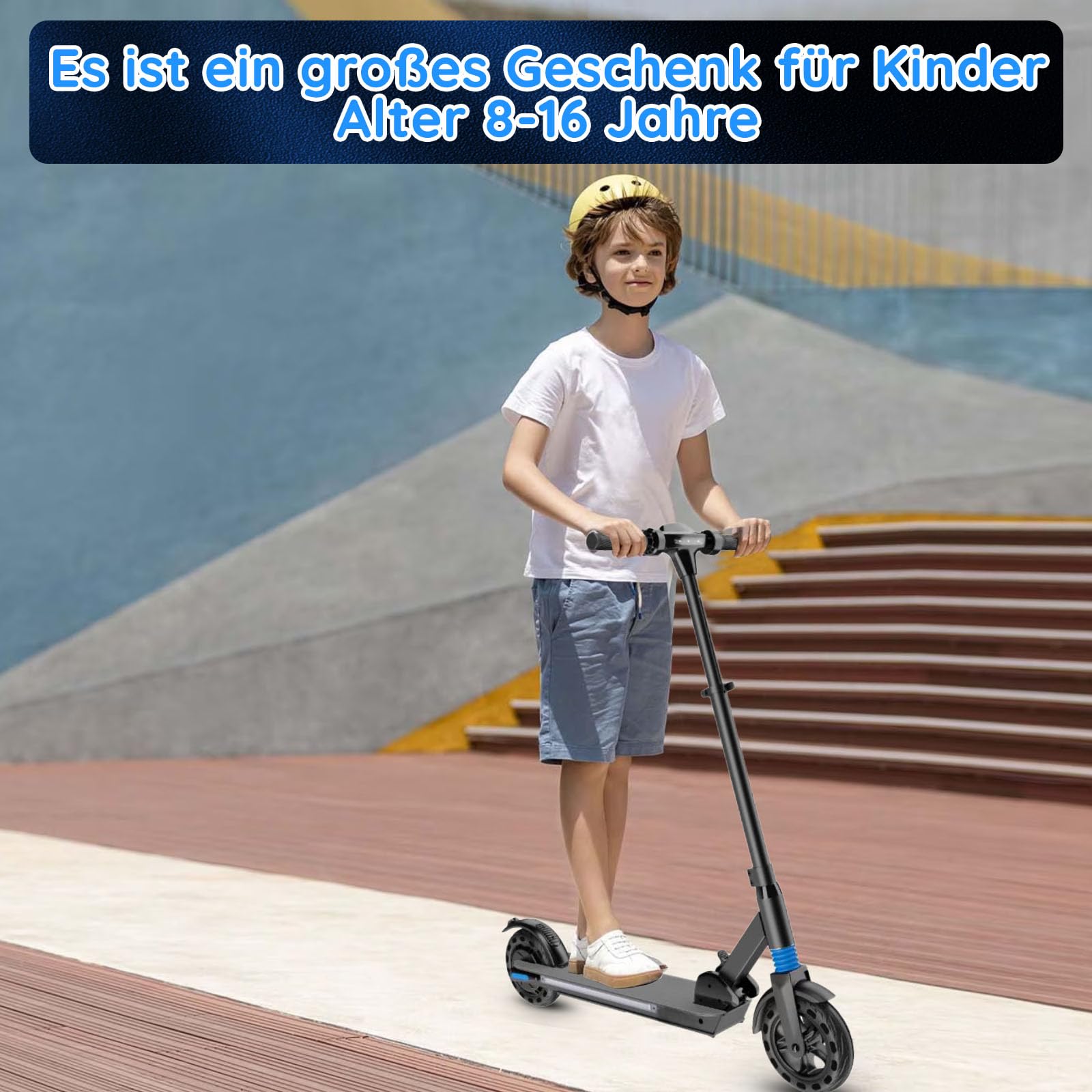 Trottinette électrique pliable et réglable en hauteur pour enfants de 8 à 16 ans, affichage LED, portée maximale 20 KM/H, cadeau pour enfants et adolescents