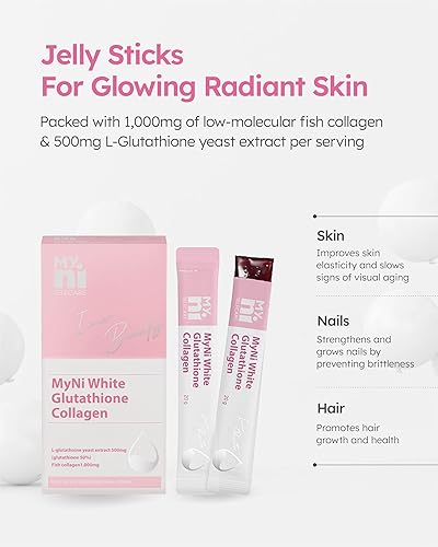 Miniatura 2 de Gelatina de colágeno glutatión (15 barritas) - Suplemento coreano para el cuidado de la piel de Ildong. Extracto de levadura de L-glutatión 500 mg,