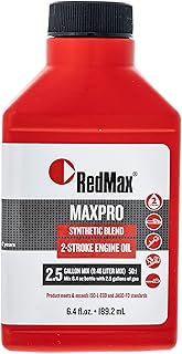 6.4oz Bottle RedMax Synthetic 2 Stroke Cycle Oil w/Fuel Stabilizer 50:1