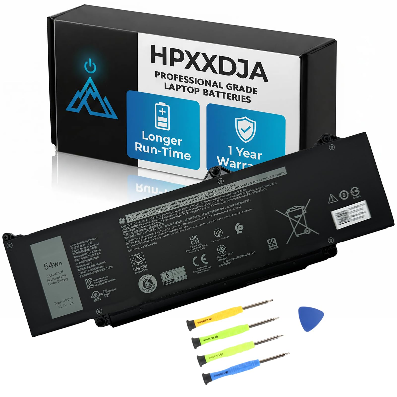 Amazon.com: HPXXDJA DR02P Laptop Battery Replacement for Dell