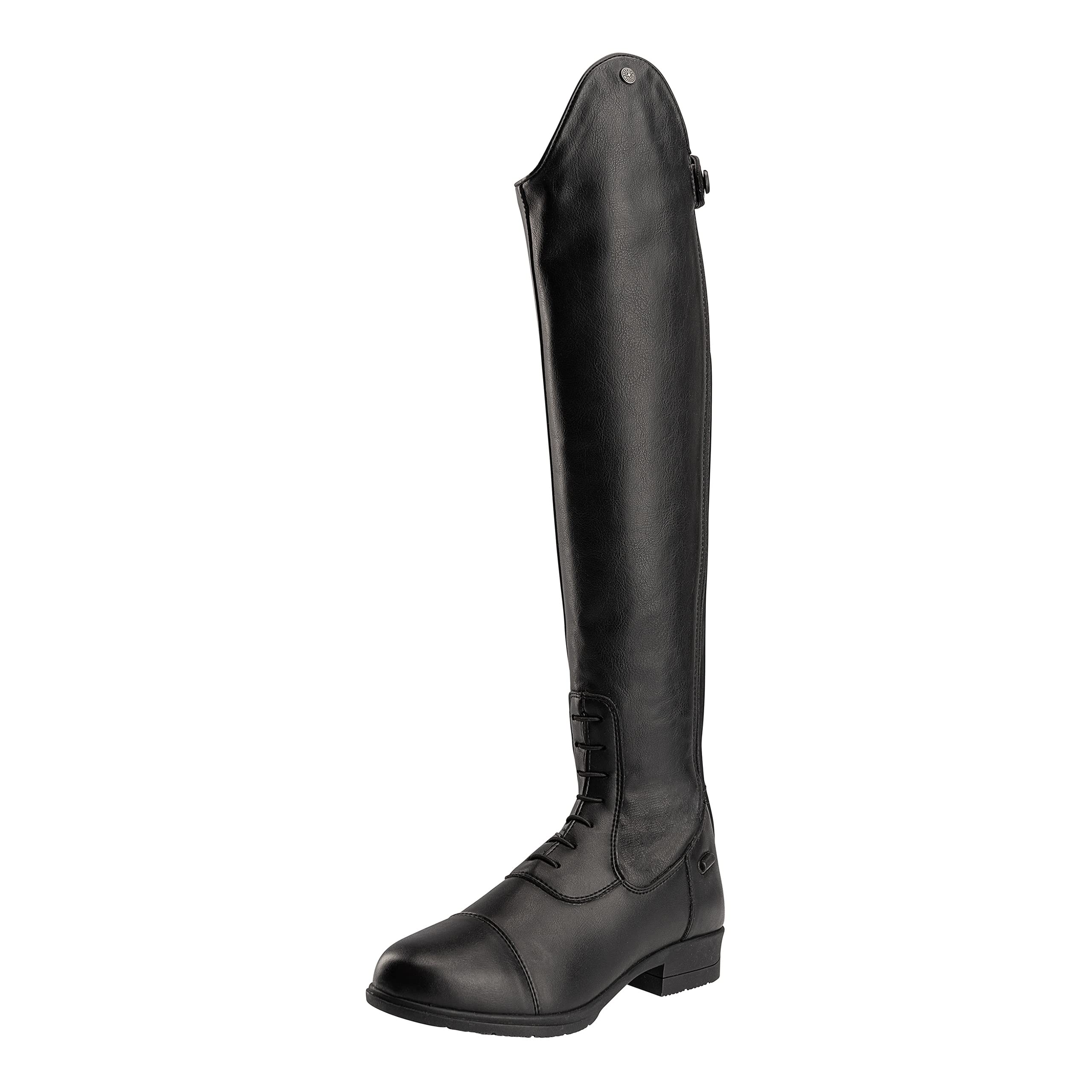 SUEDWIND FOOTWEAR Reitstiefel Nova Vegan Tall - Stiefel aus Lederimitat - Komforteinlegsohle, Nova Gummisohle, Reißverschluss, Mesh-Innenfutter - atmungsaktiv & komfortabel - Schwarz - Gr. 36-41