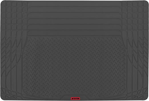 Motor Trend FlexTough SUV Cargo Liner & Car Trunk Mat - Universal Trim-To-Fit All Weather Cargo Mats for Back of SUV - SUV Trunk Mat & Trunk Liner Floor Mat Cargo Cover - Trunk Cover 47.5"in x 32.2"in