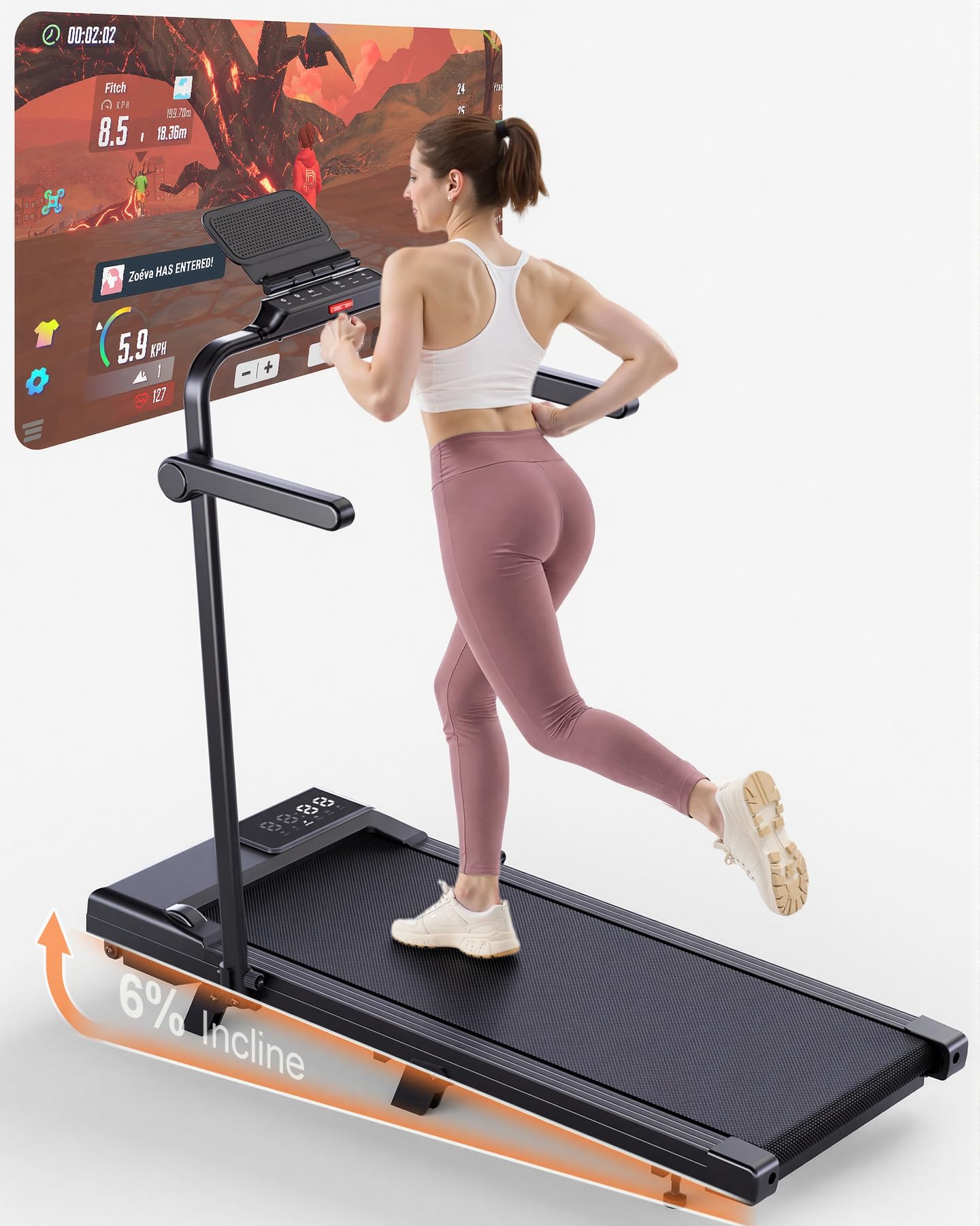 Superun Walking Pad mit Steigung 6%