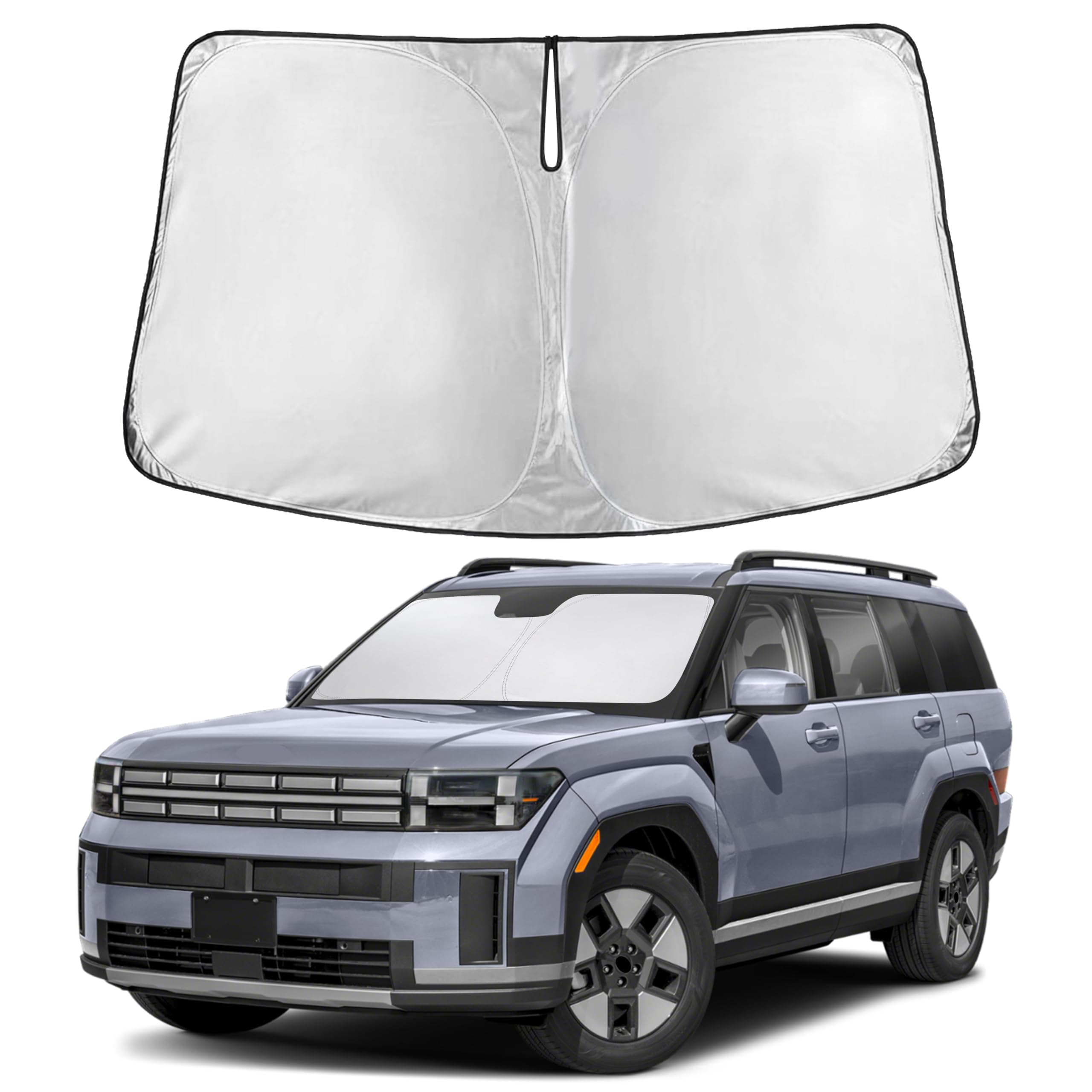 EcoNour Windshield Sunshade Compatible for Hyundai Santafe 2024 2025 2026
