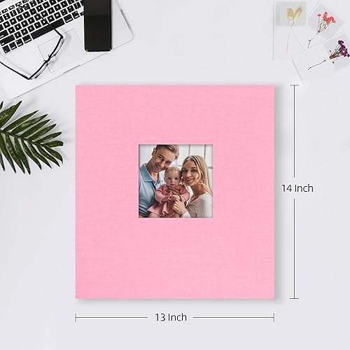 Miniatura 49 de Mublalbum Álbum de fotos pequeño de 4 x 6 pulgadas, 200 fotos, cubierta de lino, libro de fotos con bolsillos horizontales para boda, aniversario