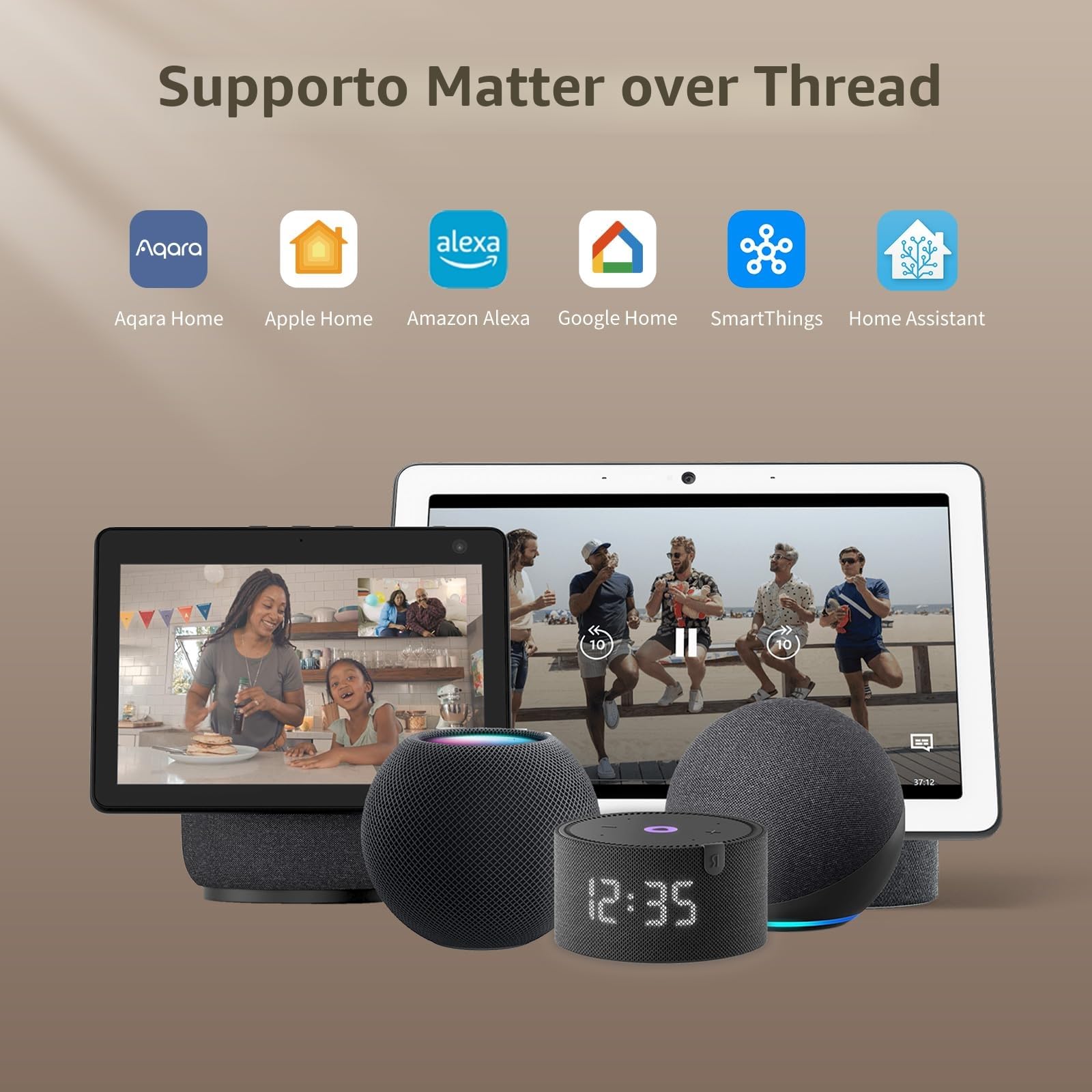 Aqara Serratura Smart U200 Lite, Matter over Thread, Blocco Automatico, Batteria Ricaricabile, Compatibile Cilindri a Profilo Europeo, Supporta Homekit, Home Assistant, Google Home, Alexa, Bianco