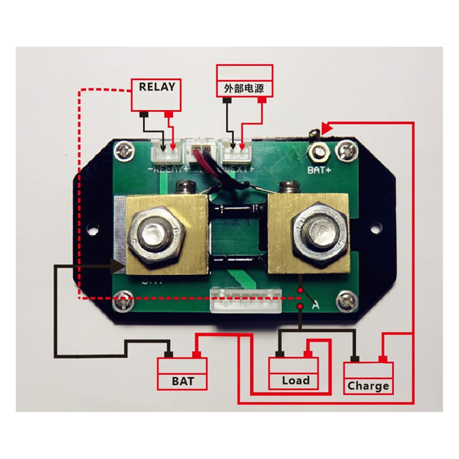 Probador multifuncional Detección bidireccional Probador de batería Potencia Temperatura Voltios para medición ABS VA7510S Pantalla LCD Capacidad Energía Tiempo para uso doméstico (200A)