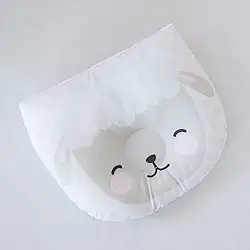 Travesseiro Almofada Anatômico (modelador) de Bichinhos para Bebê Feminino e Masculino Menina Menino (Ovelha Rosa)