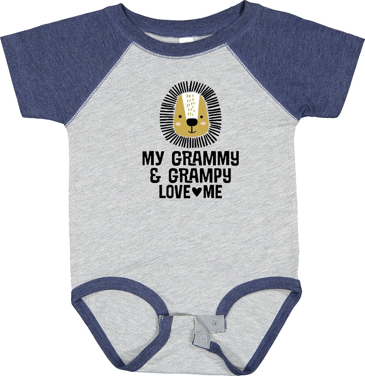 inktastic My Grammy and Grampy Love Me Baby Bodysuit