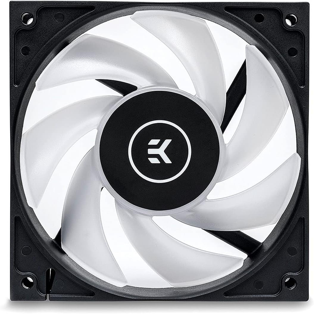 EKWB EK-Vardar EVO 120ER RGB 120mm PWM Fan, 2200 RPM, Black, 2-Pack