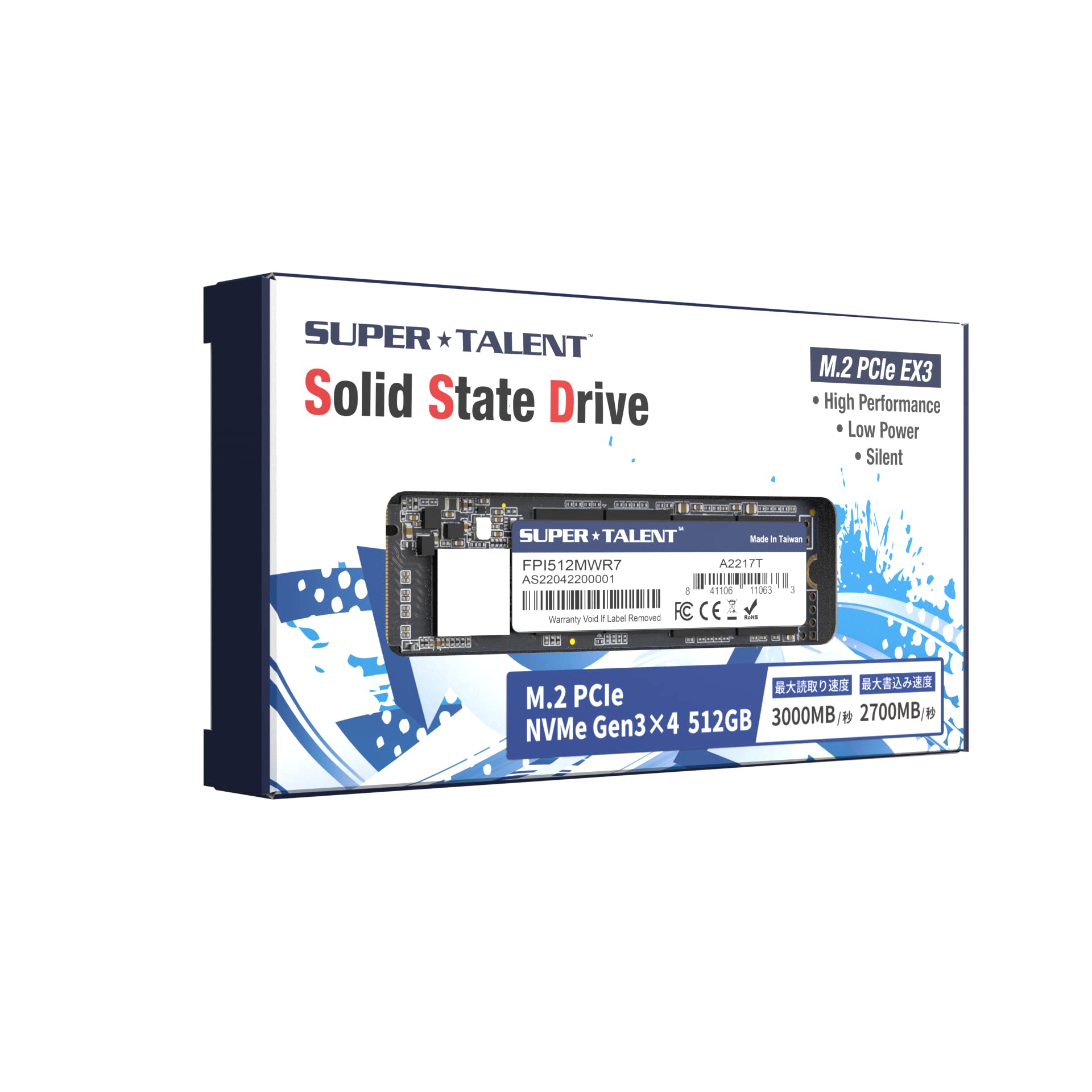 【新品】Super Talent 内蔵 SSD 512GB Amazon | Super Talent スーパータレント 内蔵 SSD 512GB PCIe Gen3x4