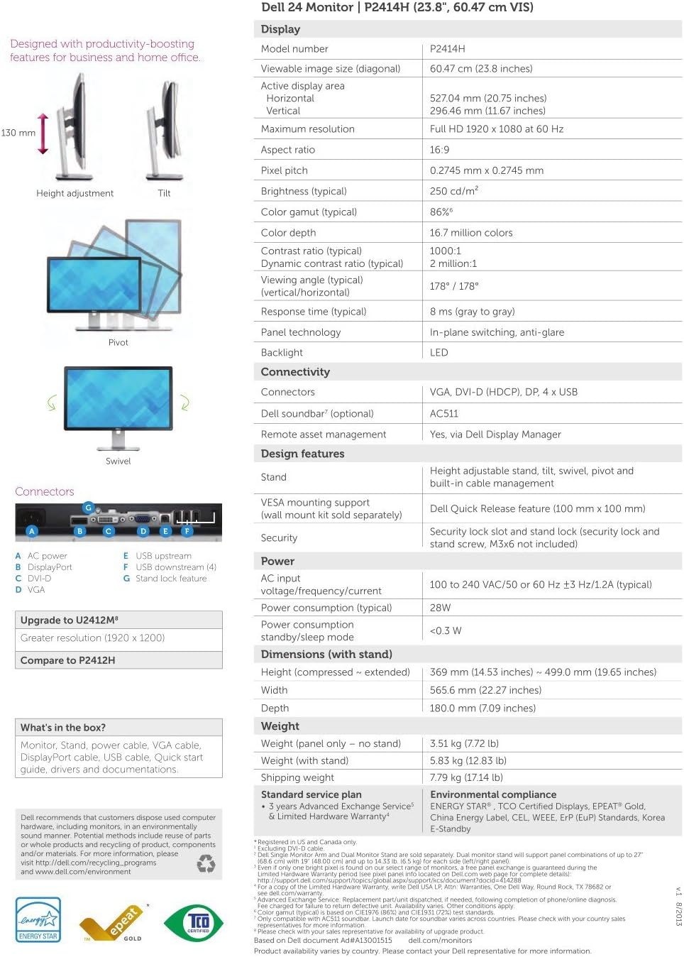 Dell Professional P2414H