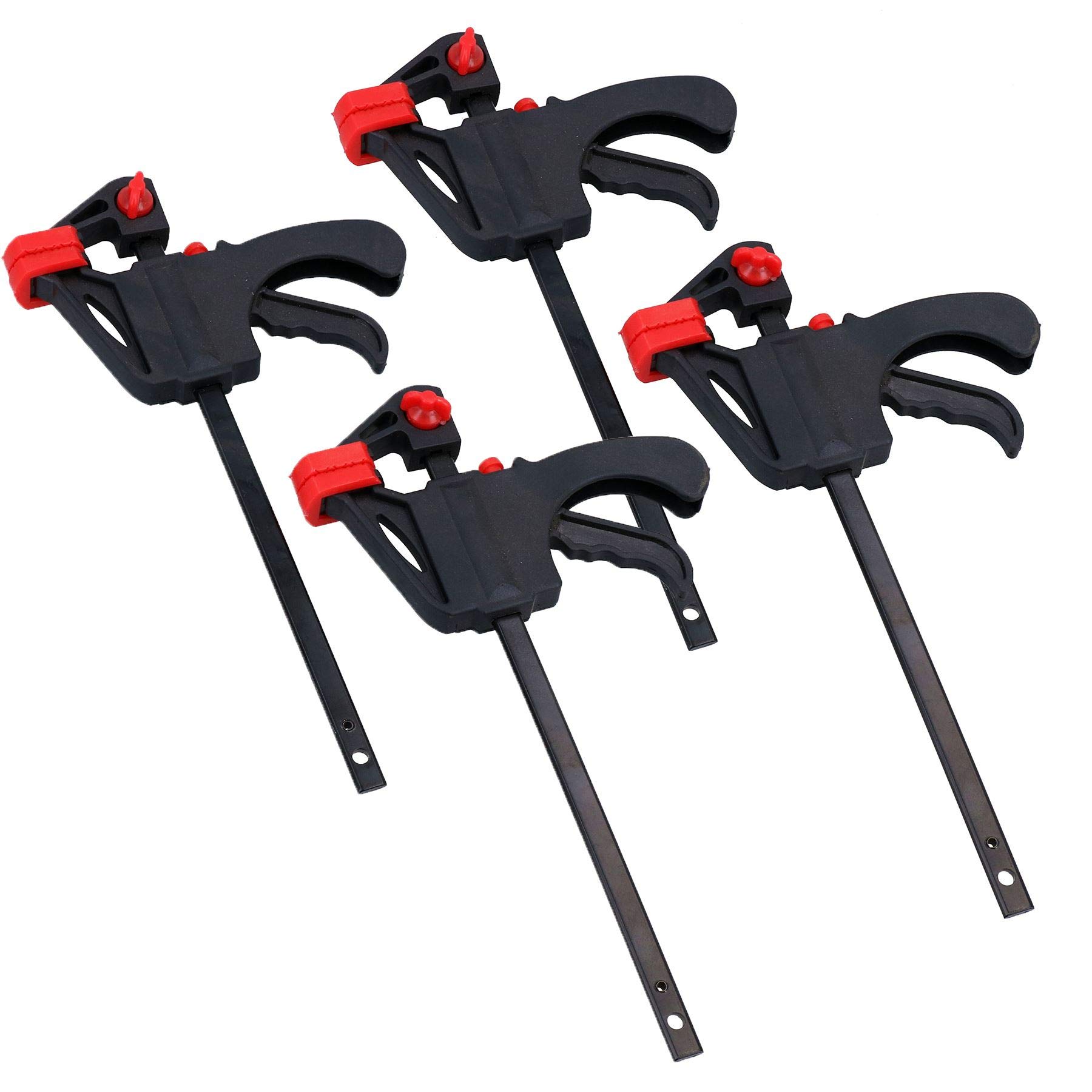 4" Quick Release Rapid Bar Clamp Holder Grip Spreader Speed Clamps 4 Pack