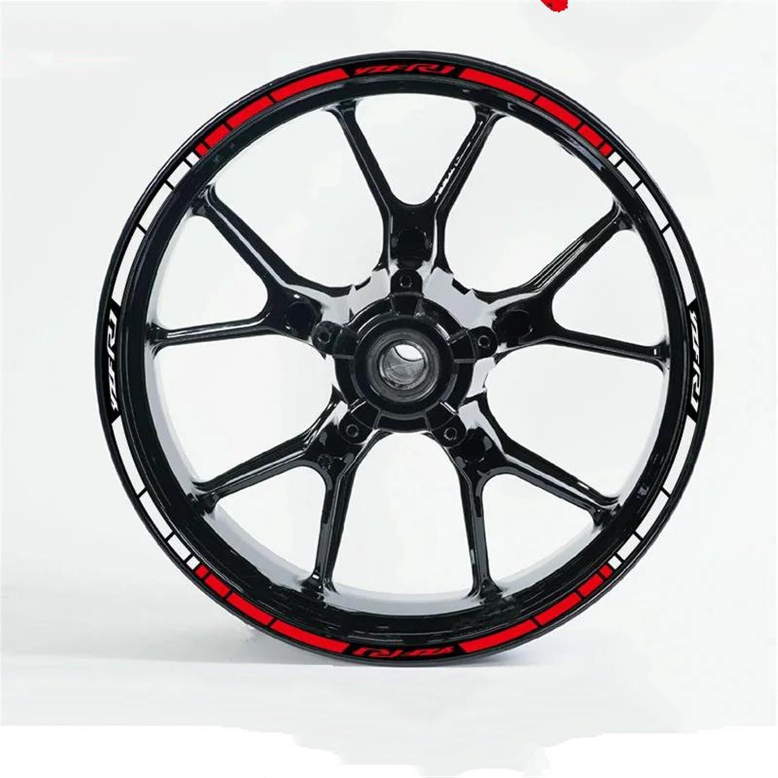 Rim stickers 1 Set Of Motorcycle Accessories Wheel Stickers Stripes Reflective Rim Stickers For Y&amaha YZFR1 R1 1000 YZF1000(Style 4)
