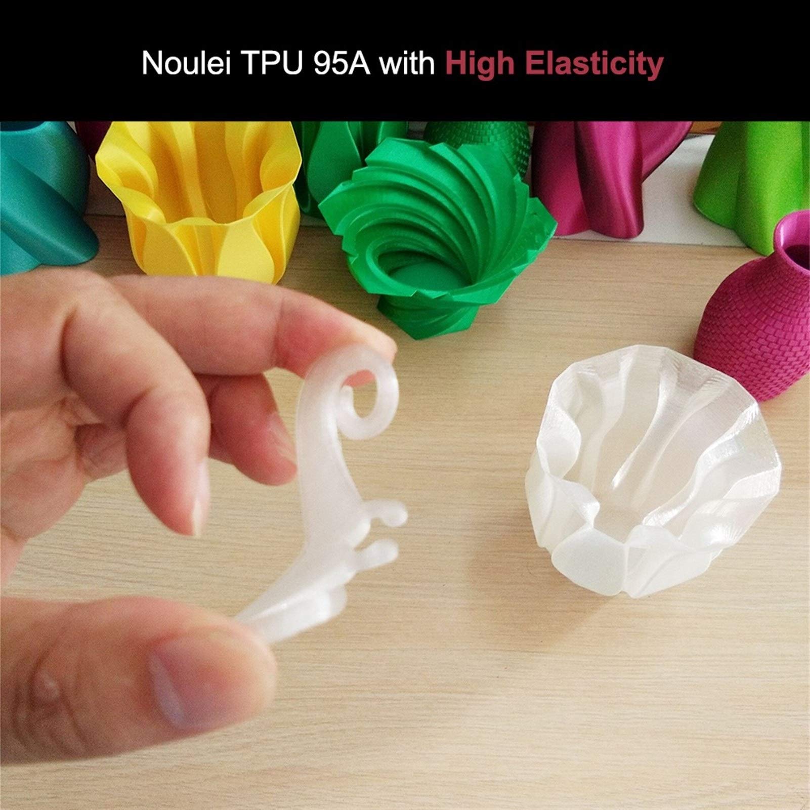 Filament do drukarki 3D, filament do drukowania 3D Filament do drukowania 3D 1 kg TPU elastyczny filament TPU filament plastik do drukarki 3D 1,75 mm materiały drukarskie zielony czerwony kolor