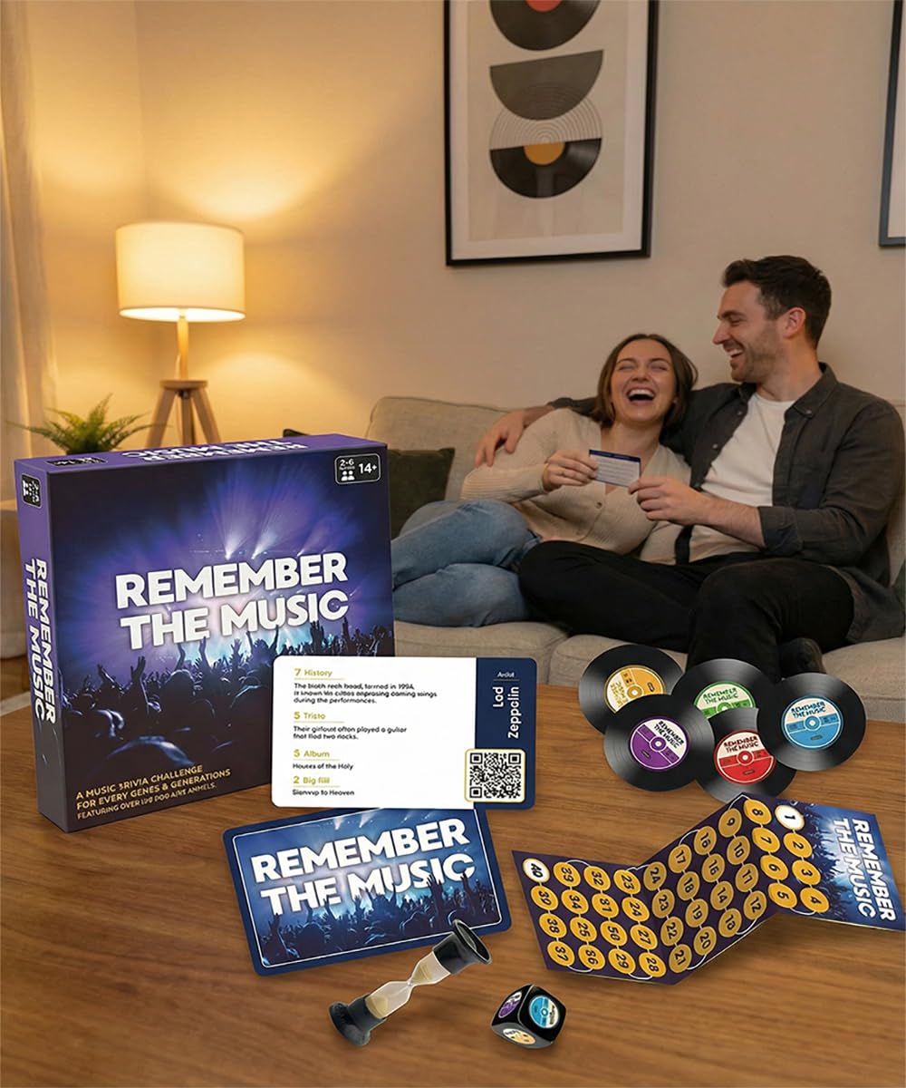 Remember The Music: Édition Tout Le Temps. Jeu de questionnaires musicaux Amusants en Famille. Course au Sommet des Charts!