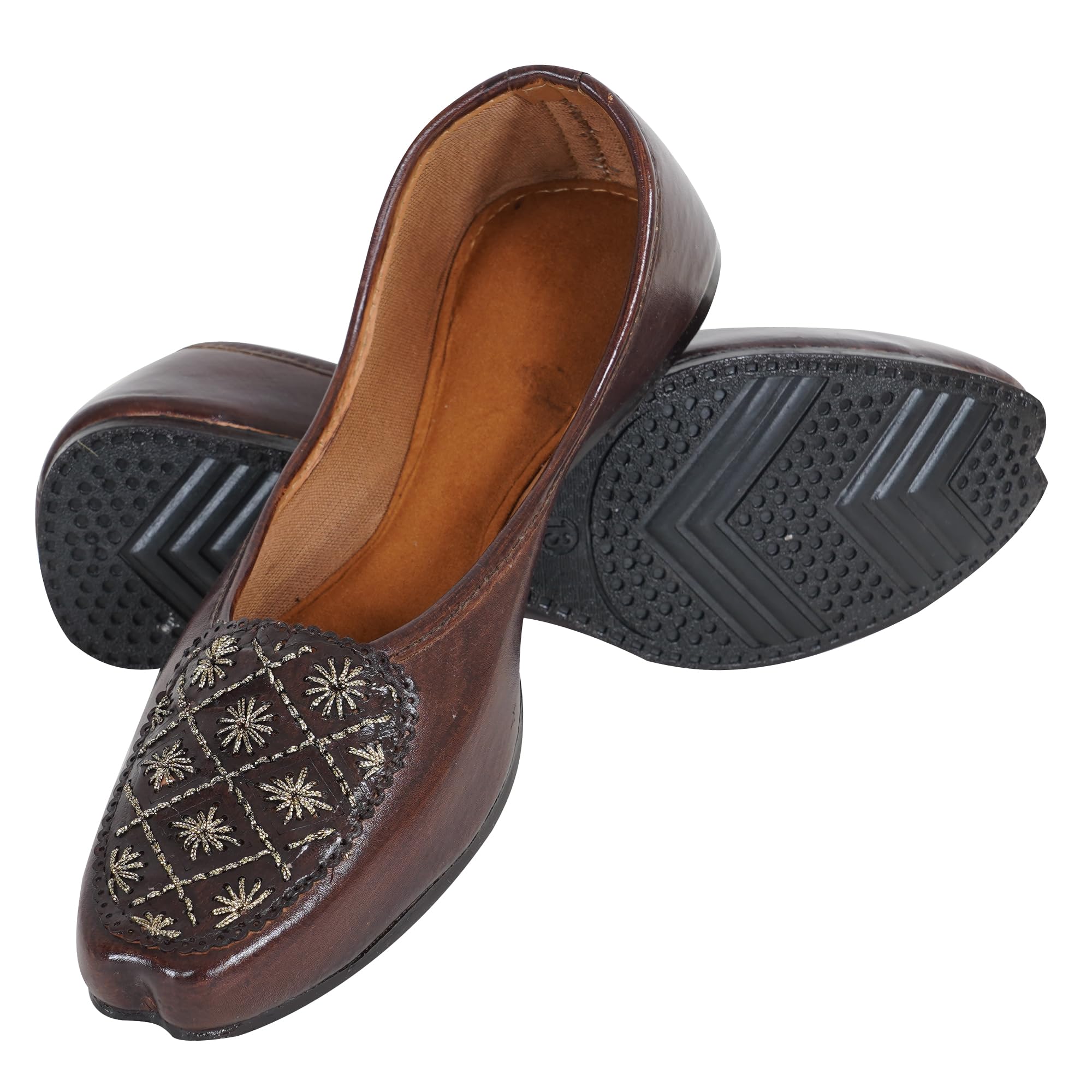 indiestride Women's Casual Rajasthani Juti's Mojari's Juti Mojari-picture-37