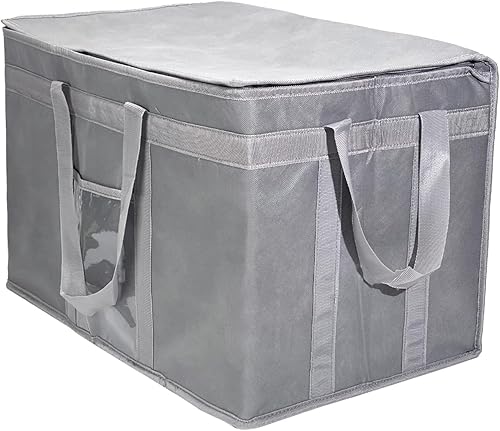 Miniatura 10 de Bolsas enfriadoras plegables con aislamiento y cierre de cremallera, reutilizables para mantener la comida caliente o fría