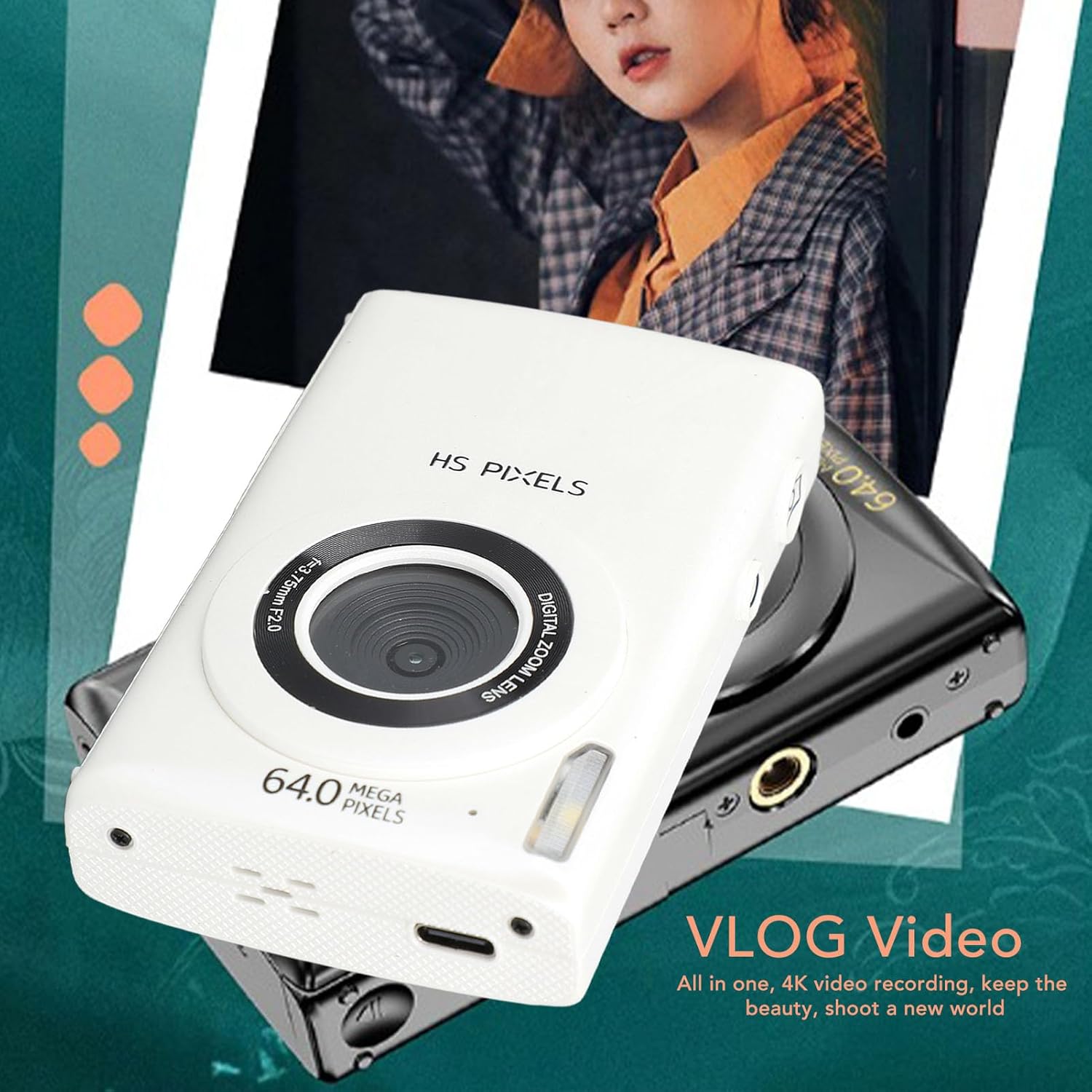 Diyeeni Digital Camera with 'VLOG Video' text