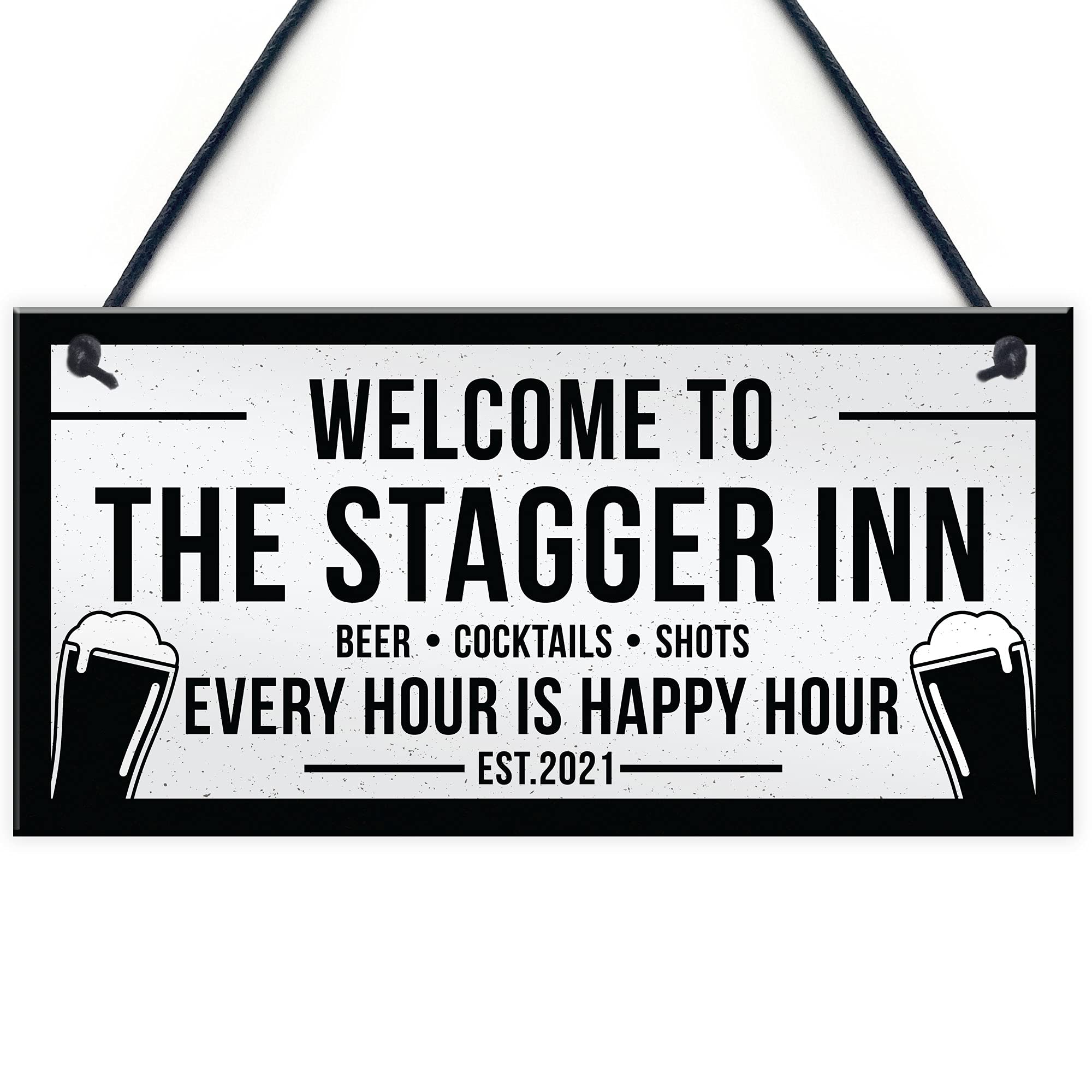 Red Ocean Funny Personalised Bar Signs Plaques Novelty Garden Shed Home Bar Man Cave Signs