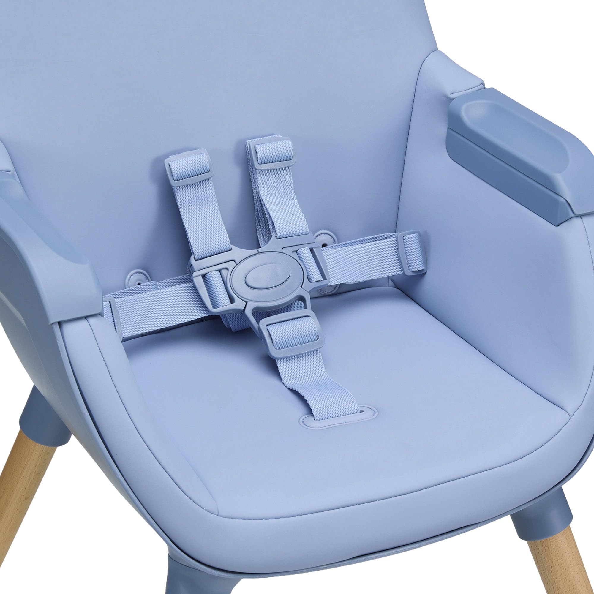 Kinderkraft FINI 2 Chaise Haute Bébé, 2 en 1, Fauteuil Enfant, Chaise Enfant, Puericulture Bébé, Évolutive, Réglable, Avec Plateau, Solide, Design Universel, Facilement lavable, 20kg, Nordic Breeze