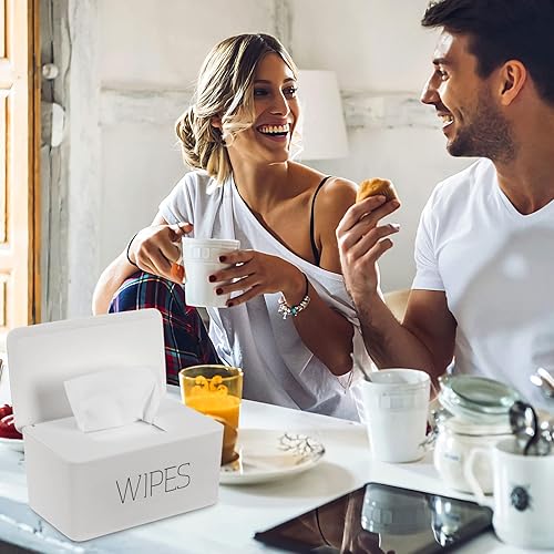 Miniatura 6 de NOVWANG Dispensador de toallitas, soporte de toallitas húmedas de gran capacidad (8.3 pulgadas de largo x 4.9 pulgadas de ancho x 3.9 pulgadas de