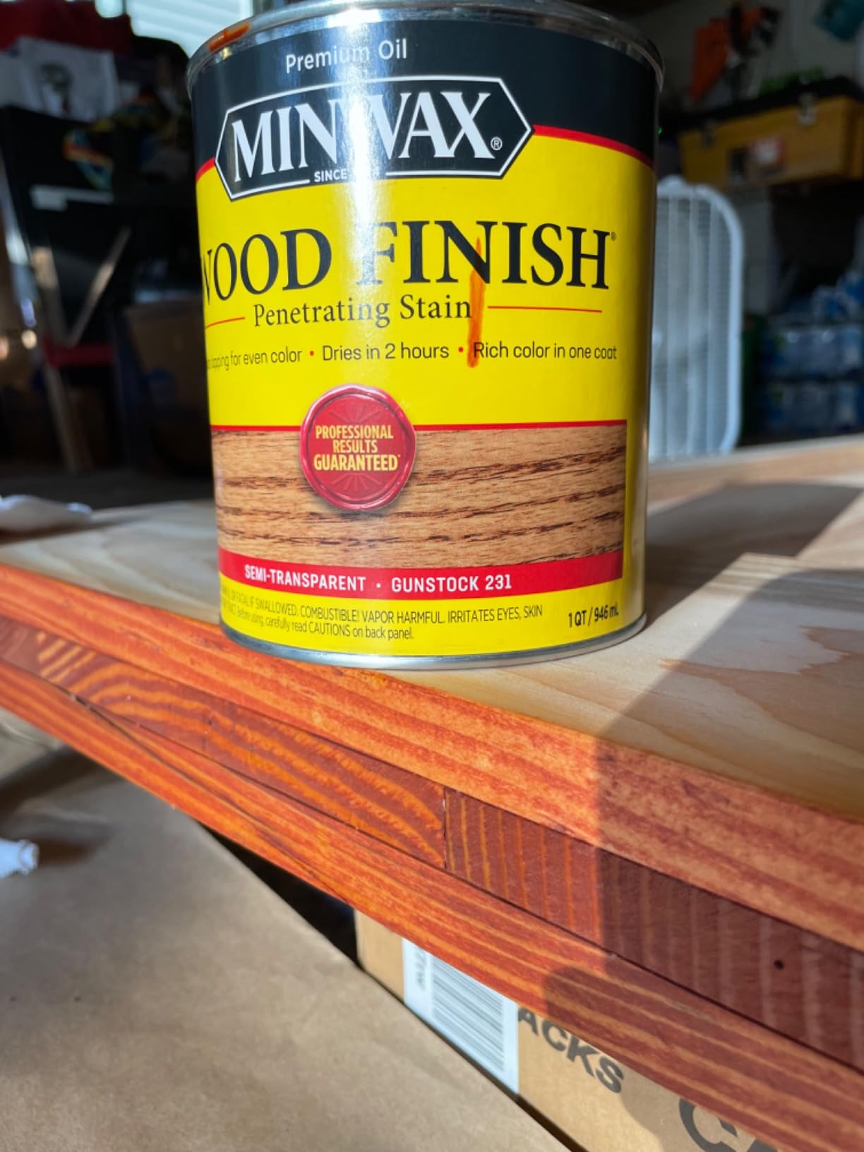 3/mo Finance 1 qt Minwax 70045 Gunstock Wood Finish OilBased Wood Stain Buy Now, Pay Later